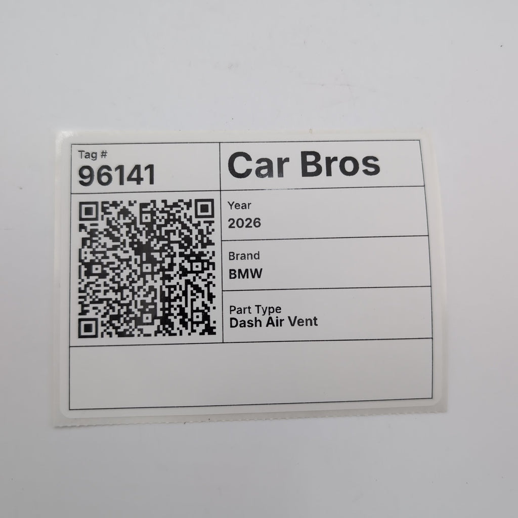 2025 2026 BMW 228i F74 Center Dash Air Vent Trim Panel Aluminum Graphite 9635204