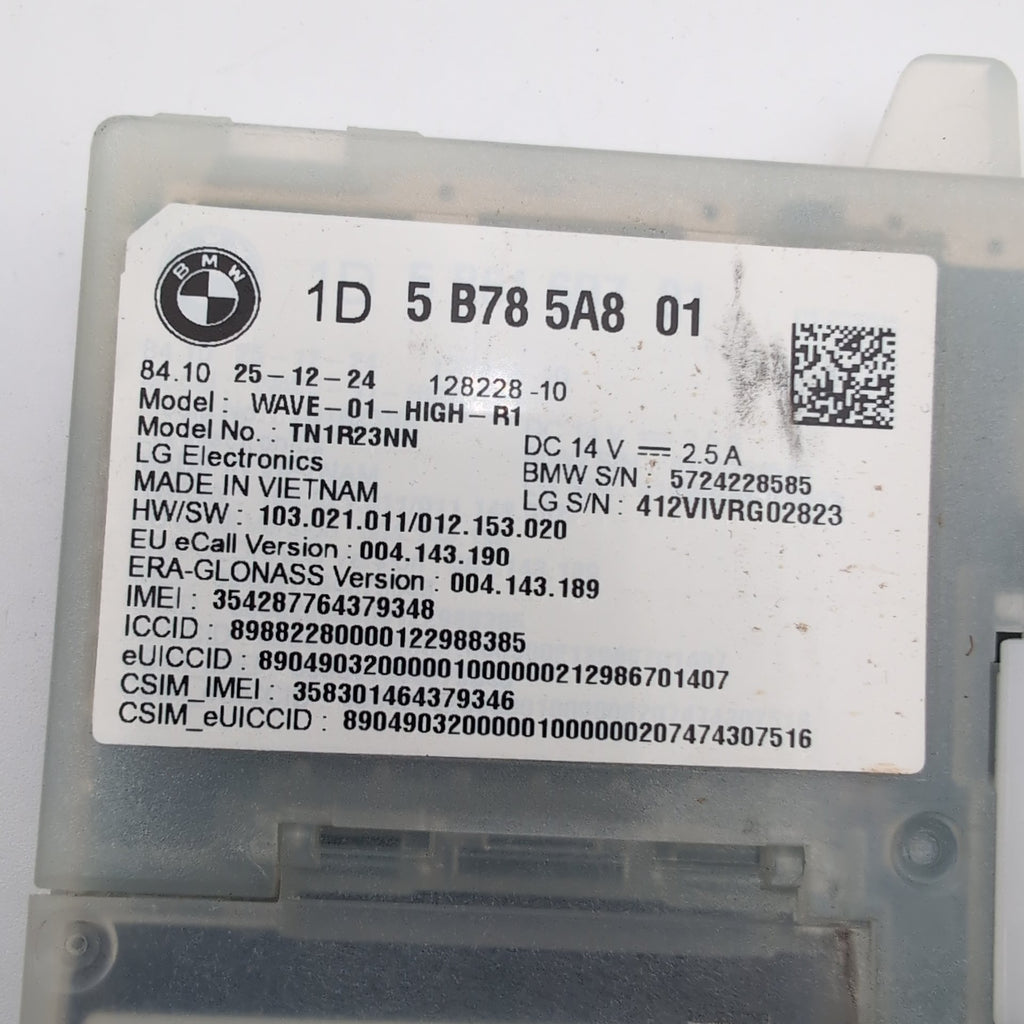 2023 - 2026 BMW G42 G20 G26 G60 F74 X2 X3 X5 X7 Antenna Telematic Control Module
