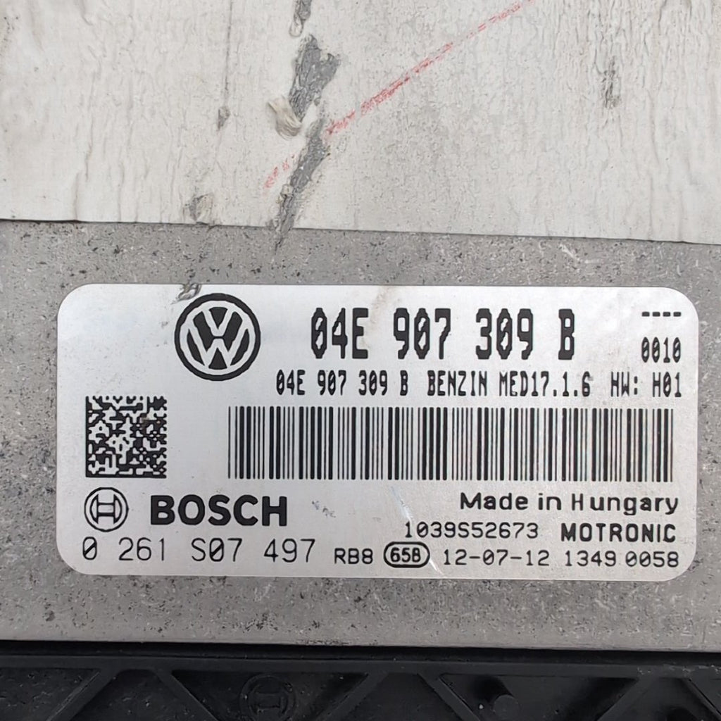 2013 - 2016 Volkswagen Jetta 1.4L Engine Computer Control Module ECU 04E907309B
