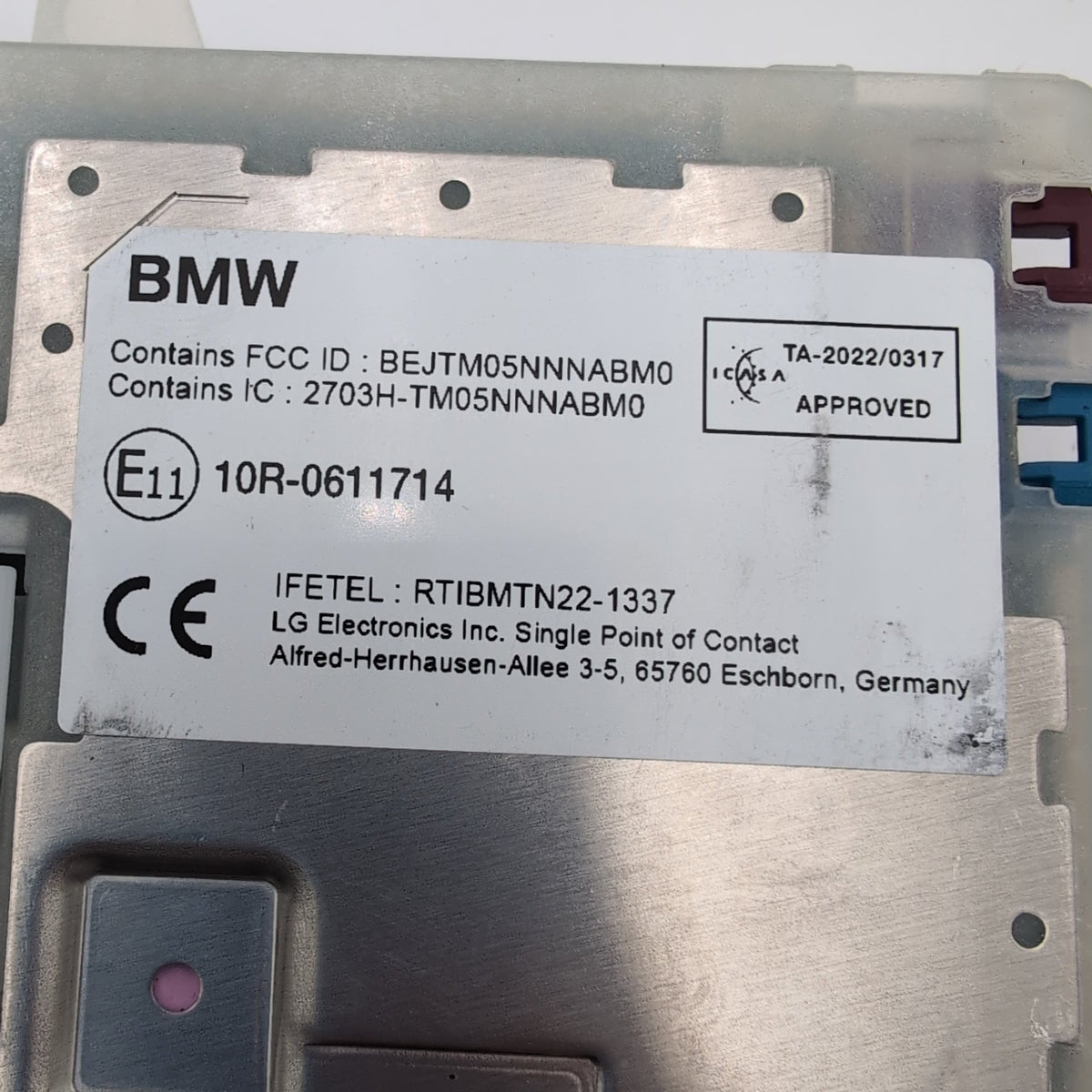 2023 - 2026 BMW G42 G20 G26 G60 F74 X2 X3 X5 X7 Antenna Telematic Control Module