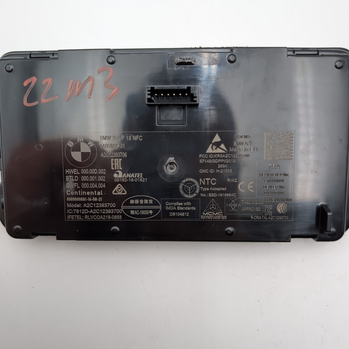 2019- 2023 BMW 330i M3 G20 G80 Center Console Wireless Charging Pad 5A0D8A8