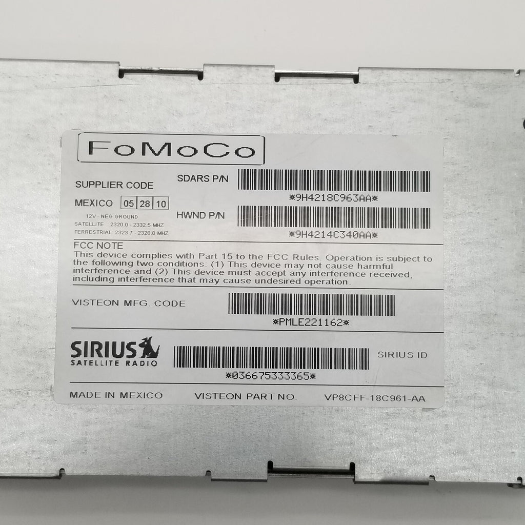 2010 LAND RANGE ROVER SPORT Sirius Satellite Radio Receiver OEM Module Audio