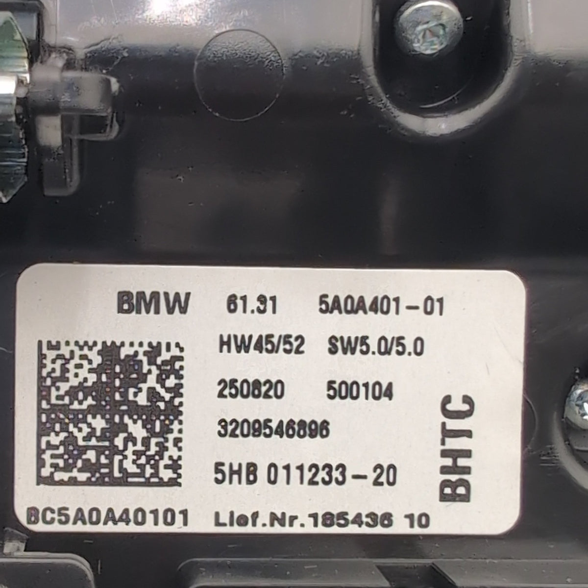 2019 2020 2021 BMW i3 i3s l01 AC Heater Climate Radio Switch Vent Panel 5A0A401