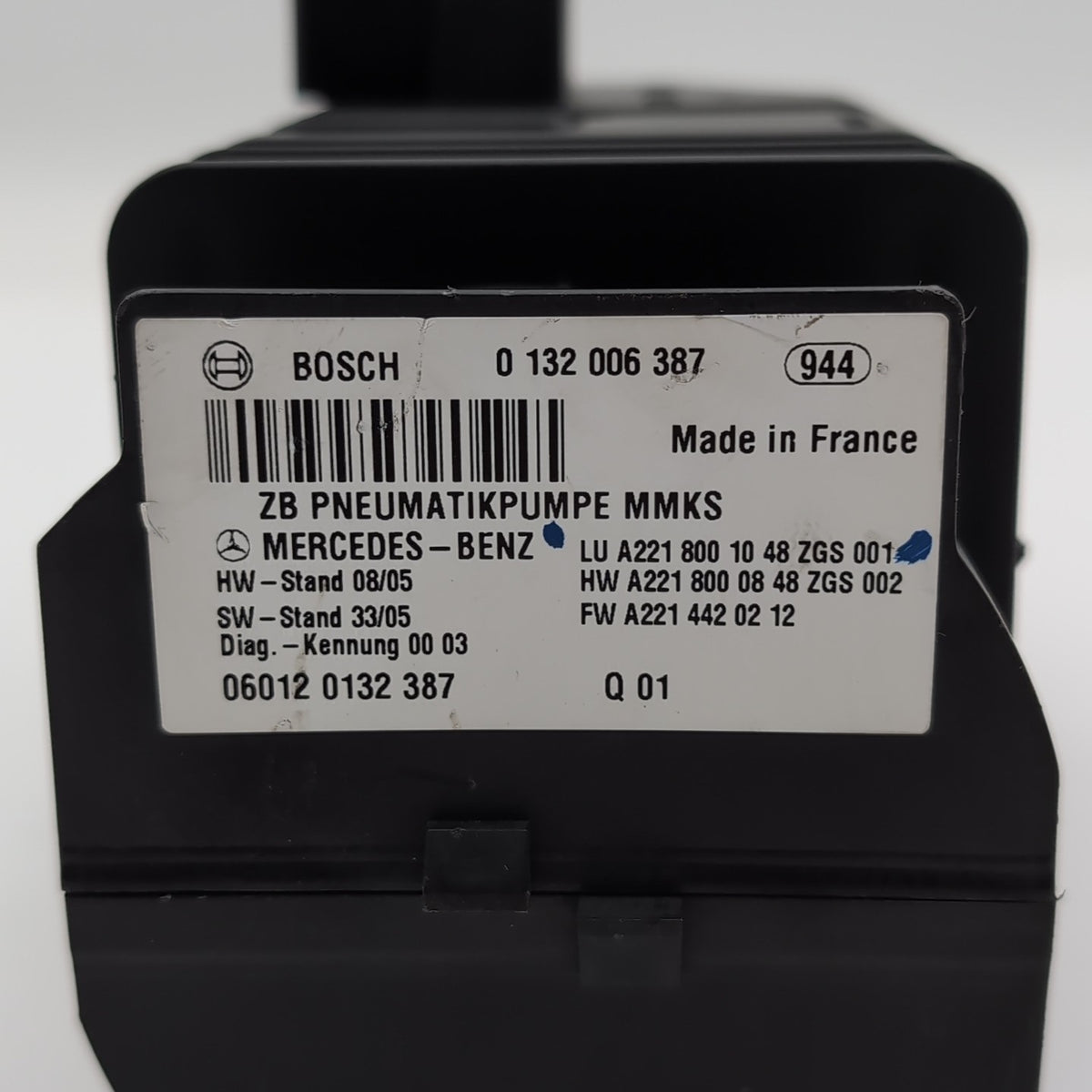 2007- 2020 Mercedes W218 CL550 CLS400 E550 Dynamic Seat Vacuum Pump 0008004448