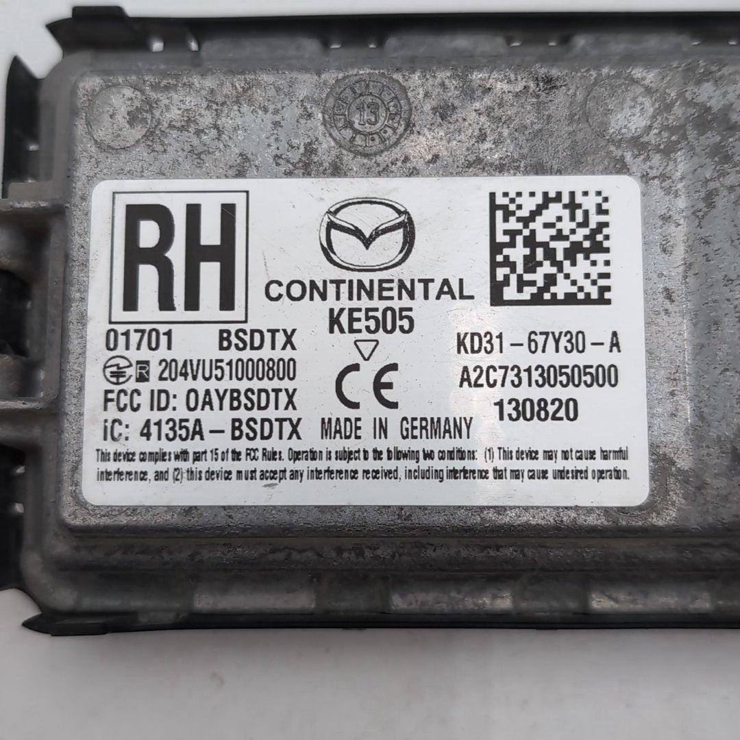 2013 2014 2015 2016 Mazda CX-5 Rear Right Blind Spot Radar Sensor KD31-67Y30-A