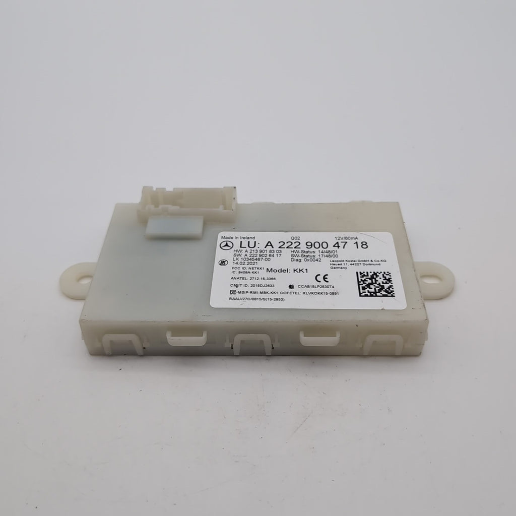 2019 2020 2021 Mercedes C63 C300 W205 Keyless Entry Control Module A2229004718