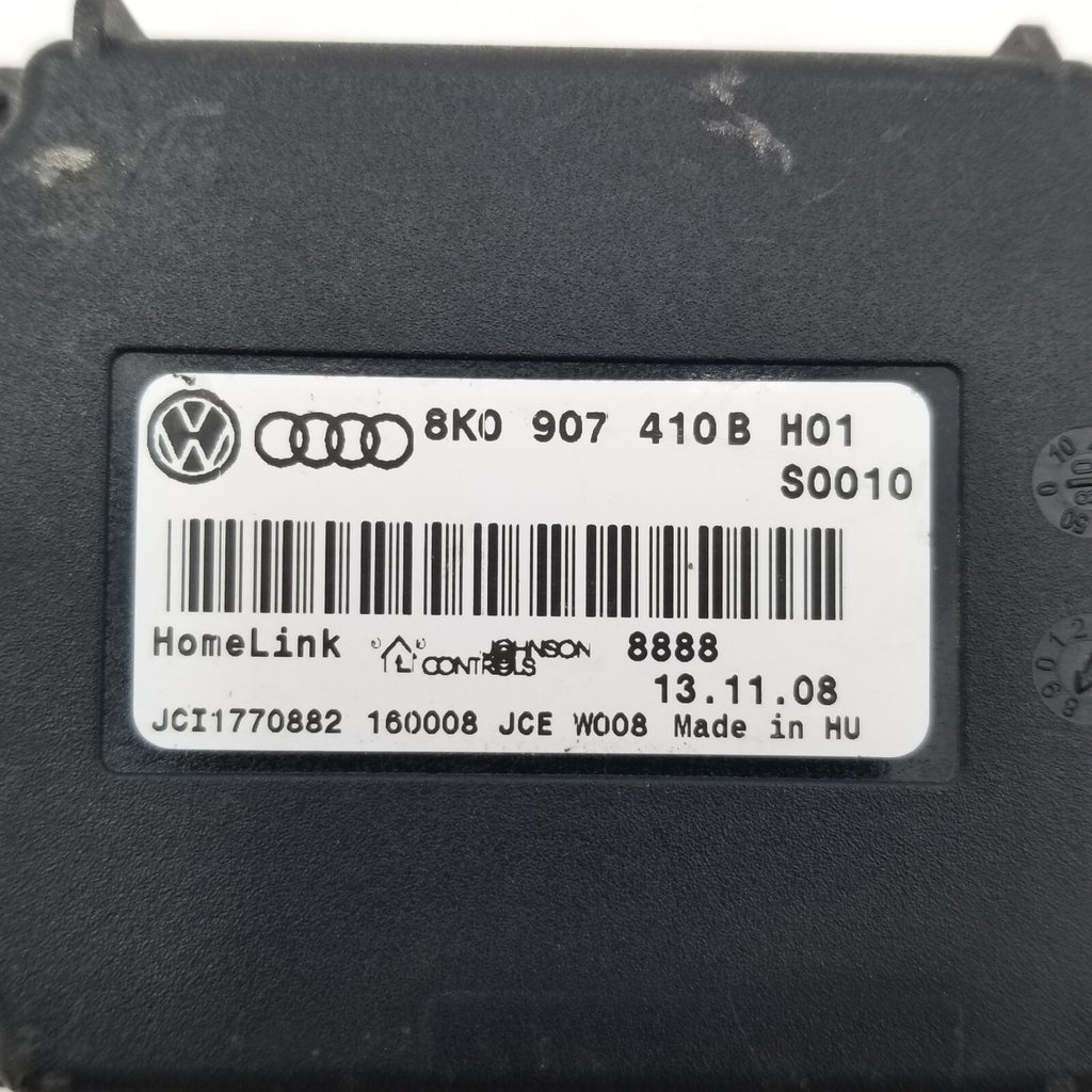 2007â2015 AUDI TT MK2 HOMELINK GARAGE DOOR OPENER CONTROL MODULE OEM 8K0907410B