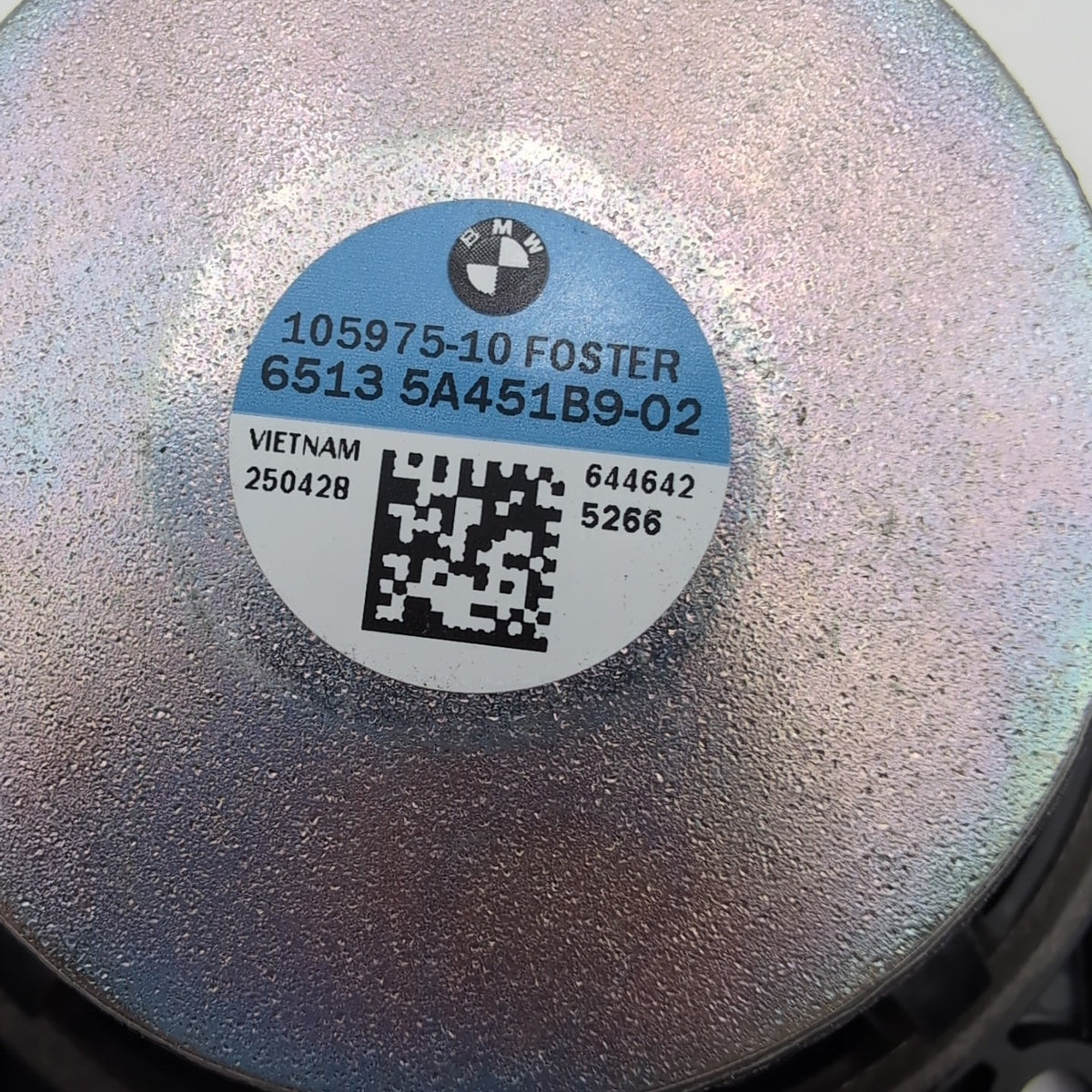 2024 2025 2026 BMW X3 G45 Instrument Panel Dash Midrange Speaker 5A451B9