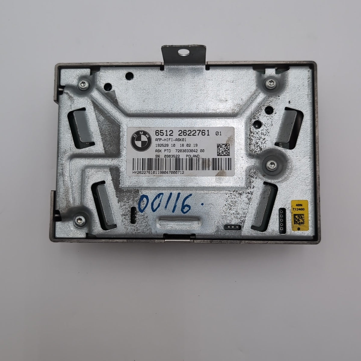 2016- 2022 BMW X1 F48 HiFi Audio Sound System Amplifier Amp 2622761