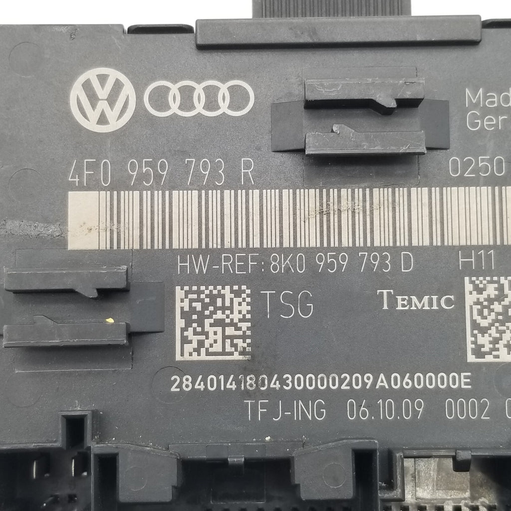2009-2011 Fits Audi A6 Quattro Left Front Door Window Control Module 4F0959793R