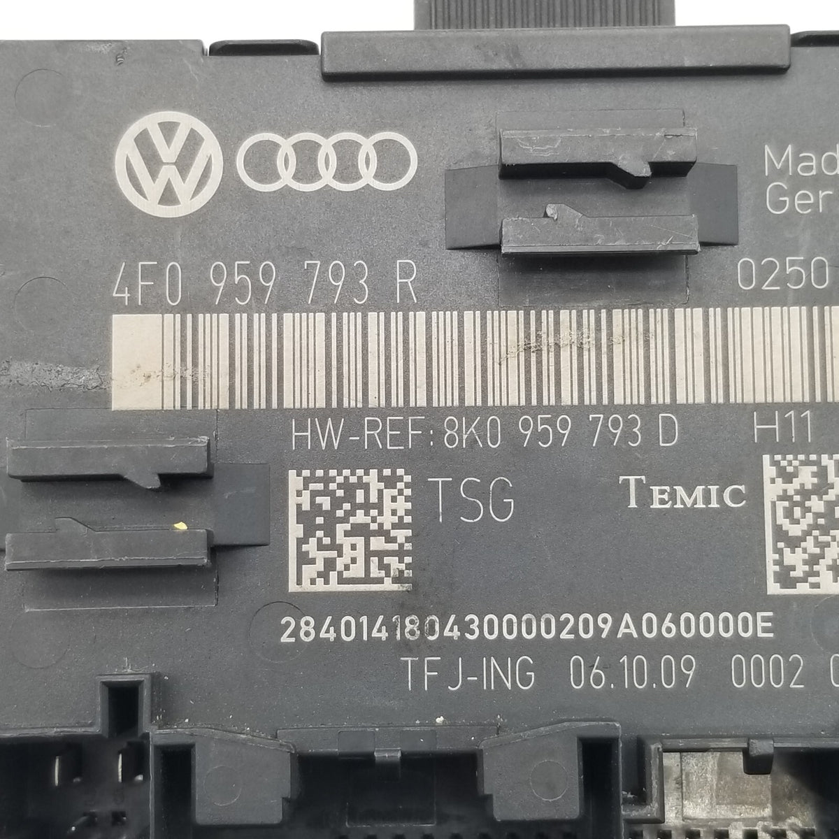 2009-2011 Fits Audi A6 Quattro Left Front Door Window Control Module 4F0959793R