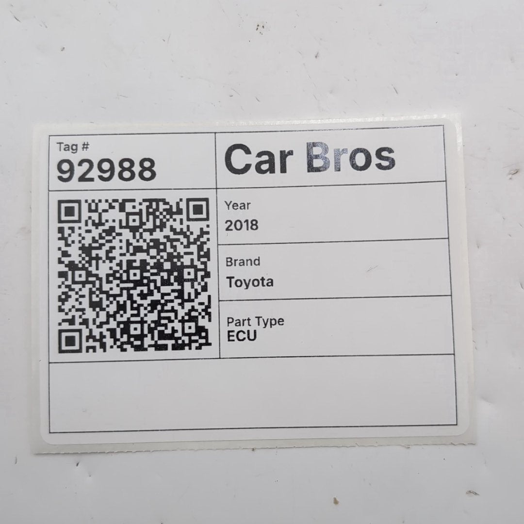 2018 Toyota Camry 2.5L Engine Computer Control Module ECU 89661-06X51