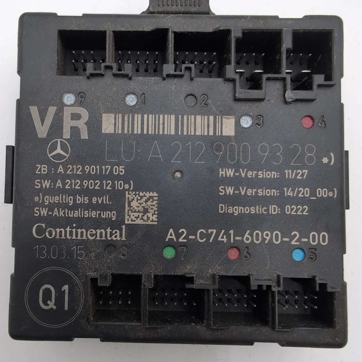 2008- 2018 Mercedes W207 E400 SLK250 Front Right Door Control Module 2129009328