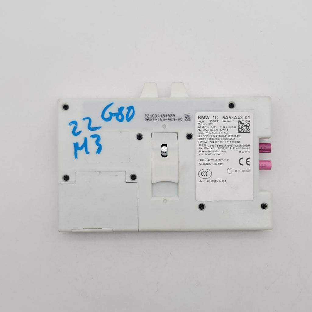 2021- 2024 BMW G01 G20 G22 G26 G80 G82 M3 M440 Telematics Control Unit Module