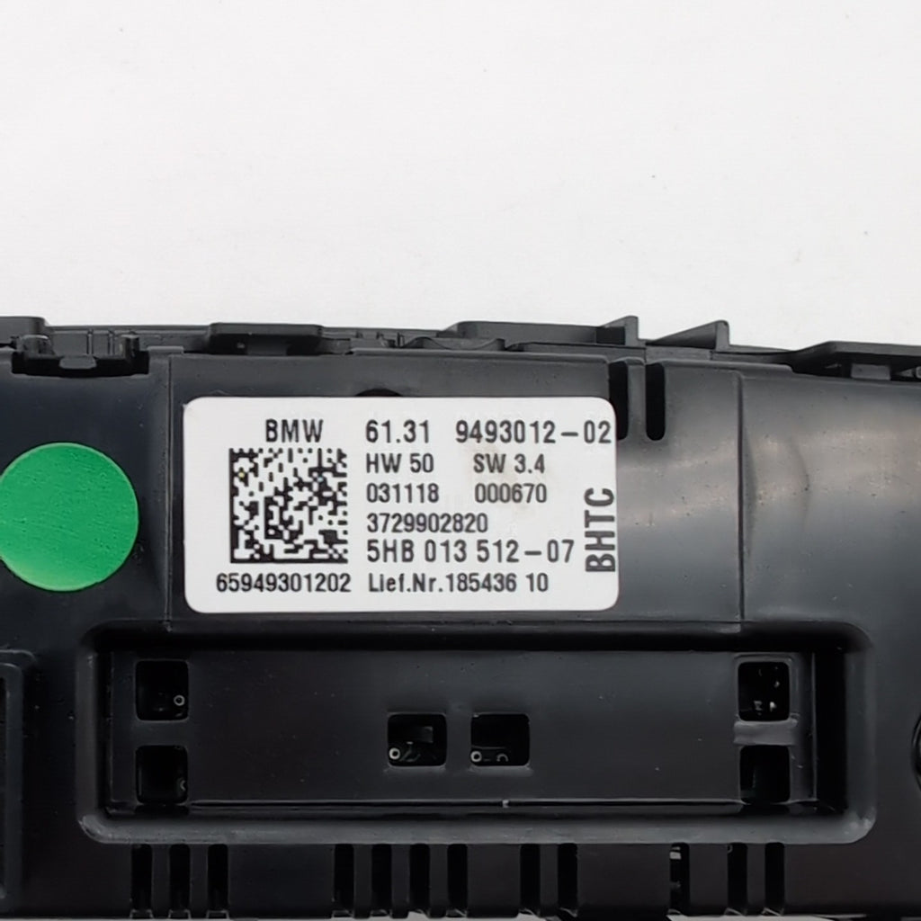 2019 - 2024 BMW M3 G80 330I G20 Rear Air Vent AC Climate Control Switch 9493012