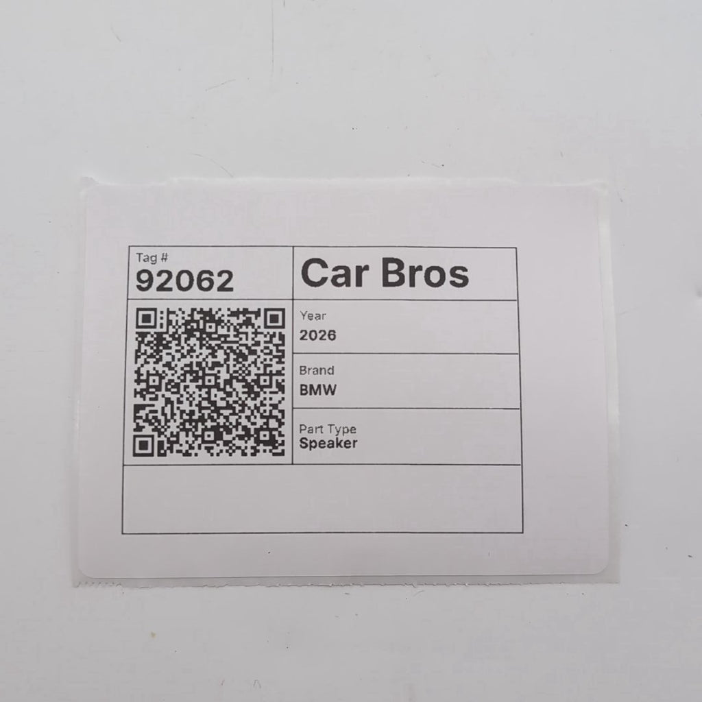 2021 - 2026 BMW XM X7 X6 X6M X5 X5M iX Bowers & Wilkins Roof Loudspeaker 2622509