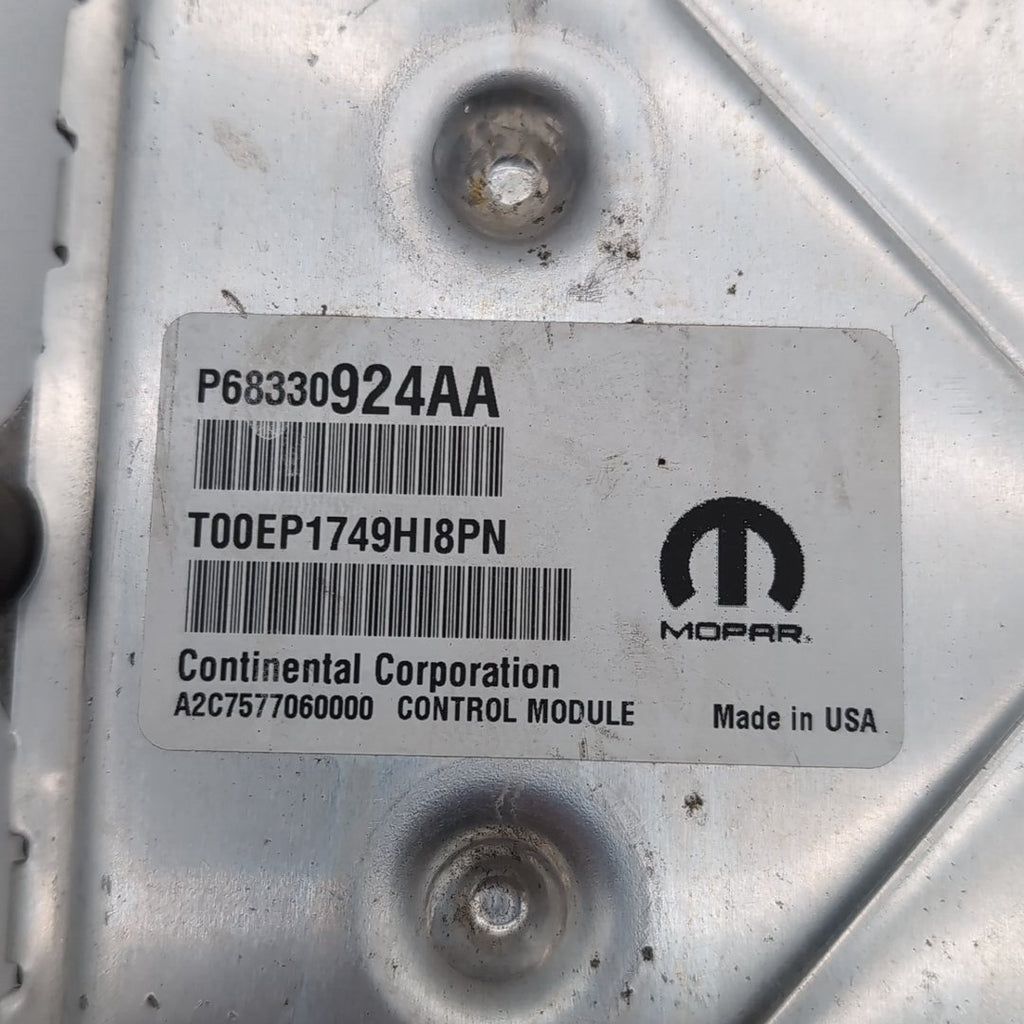 2018 2019 Jeep Grand Cherokee 3.6L Engine Computer Control Module ECU 68330924AA