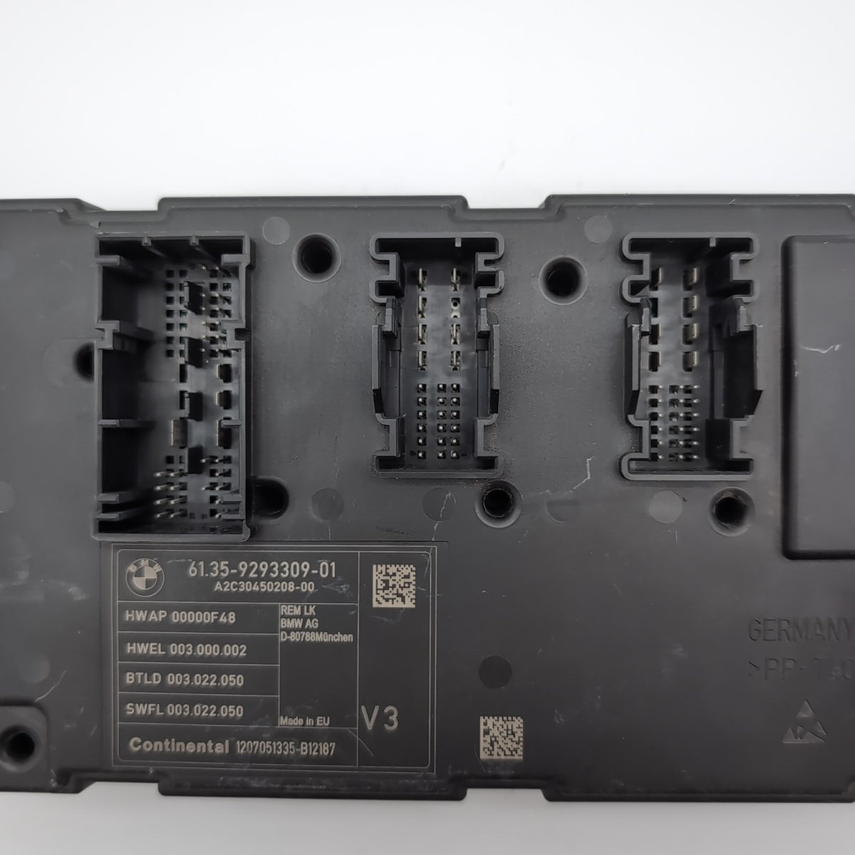 2012- 2016 BMW 335i F30 REAR FUSE BOX BCM BODY CONTROL MODULE OEM 9293309