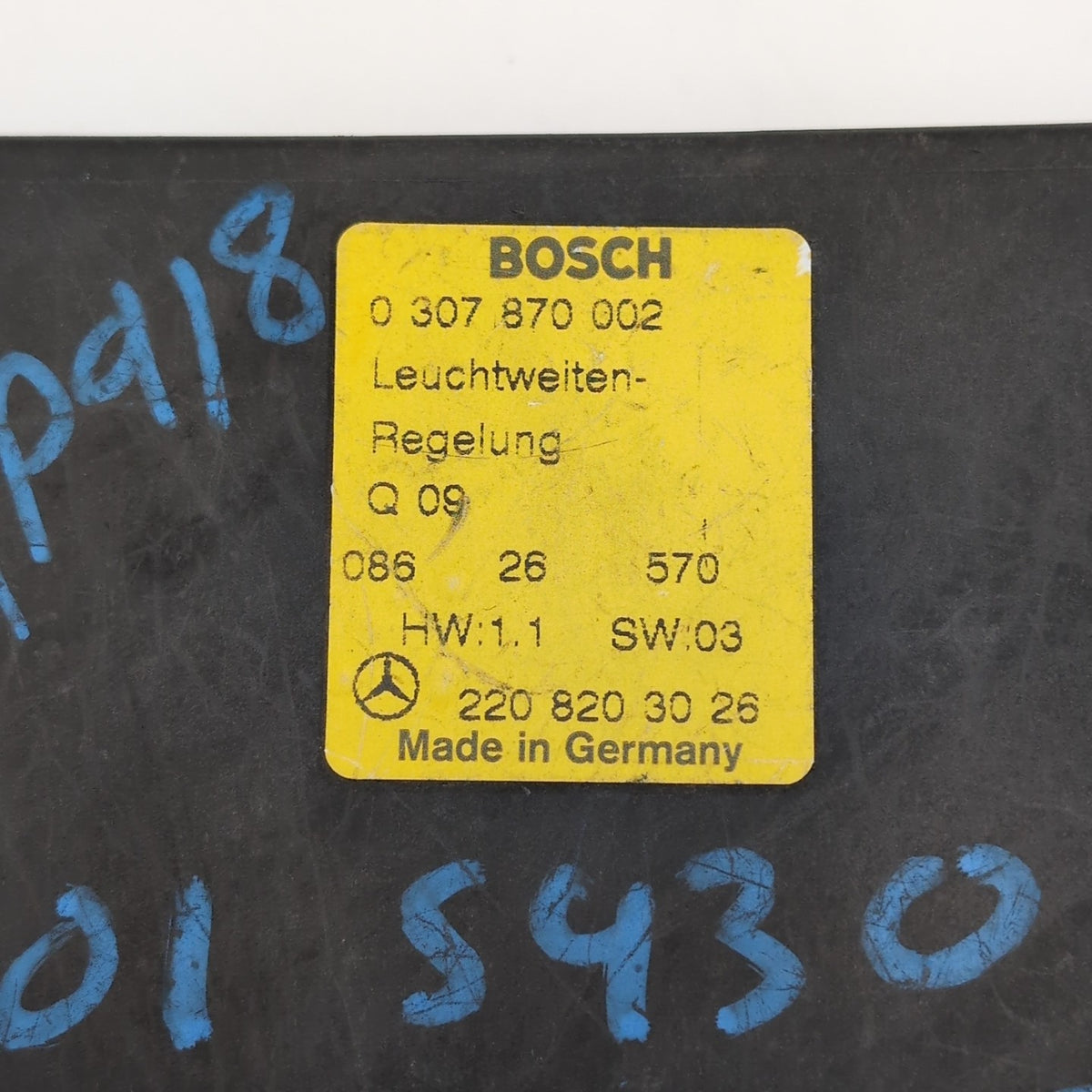 2001 Fits Mercedes S430 Headlight Head Lamp Control Module Oem A2208203026