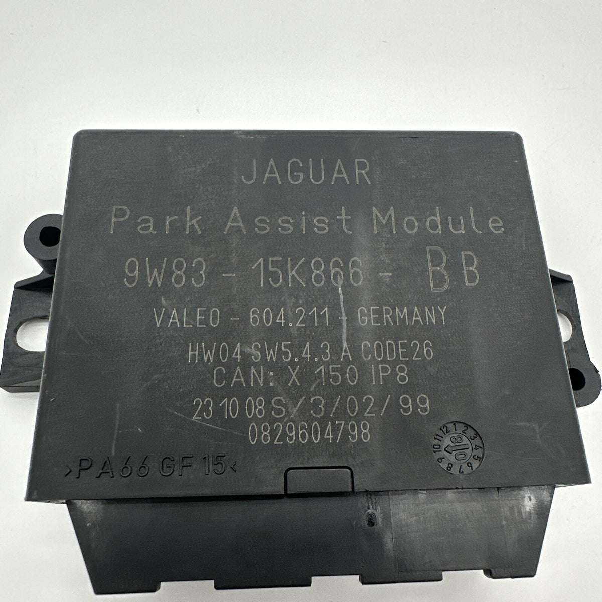 09-11 Jaguar XF XFR X250 Parking Aid Assist Control Module Unit 9W8315K866BB OEM