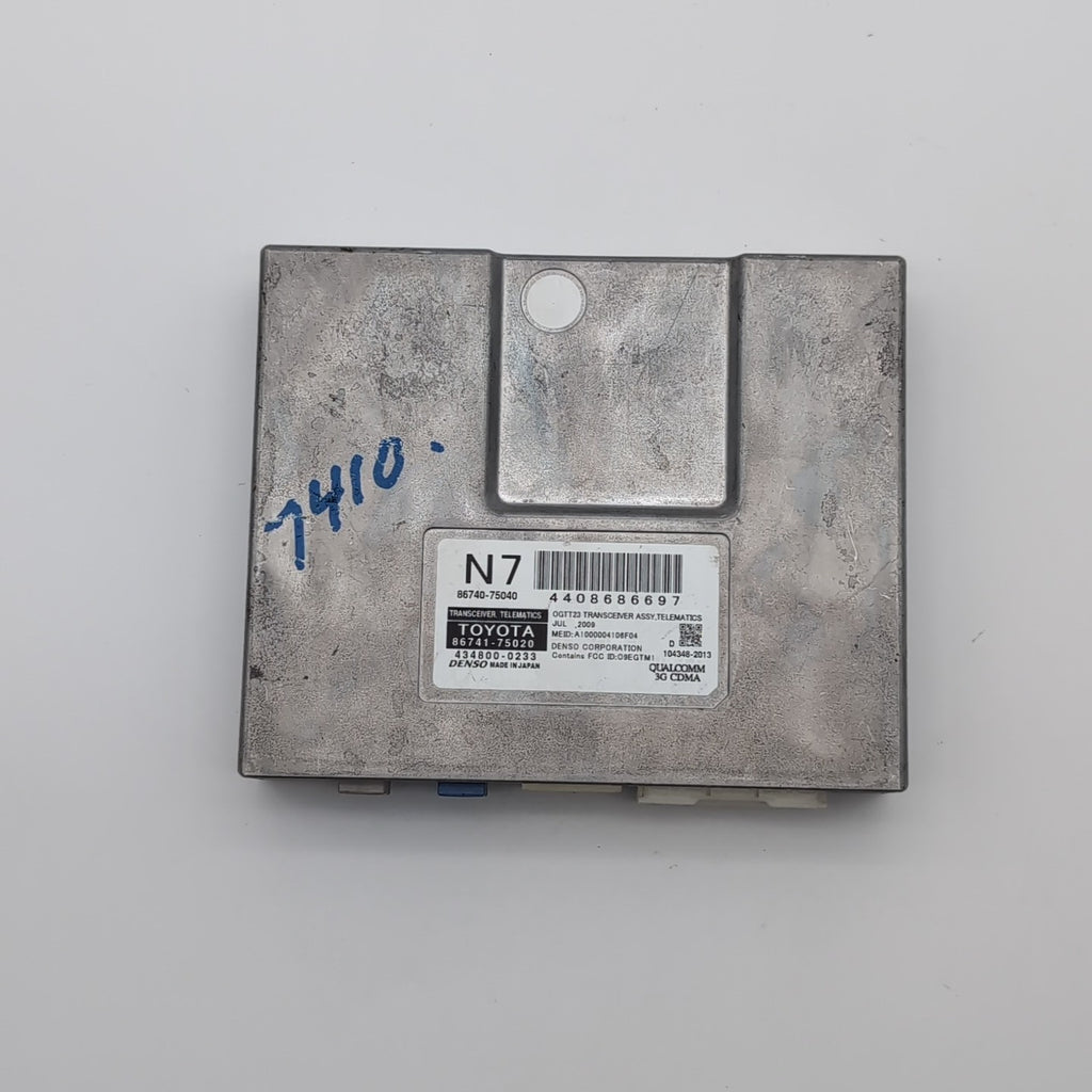 2010 2011 2012 Lexus HS250h Telematics Transceiver Control Module 86741-75020