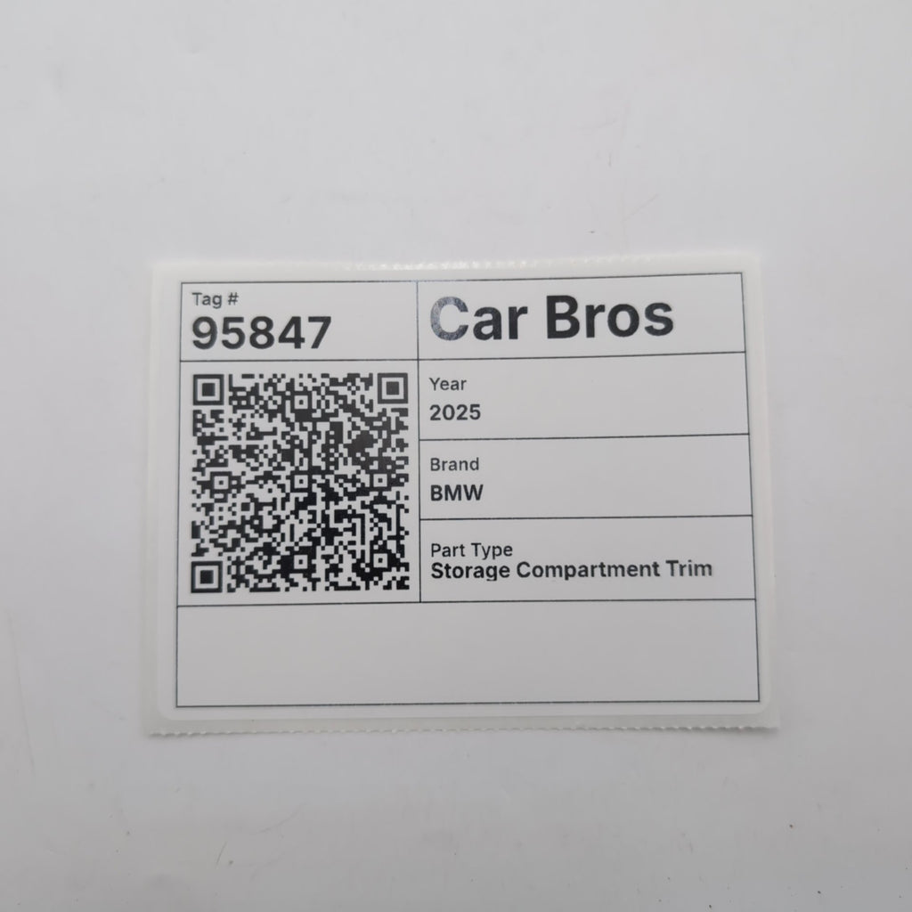 2023 - 2026 BMW 330i G20 G26 Center Storage Compart Fineline Open Pore Wood Trim
