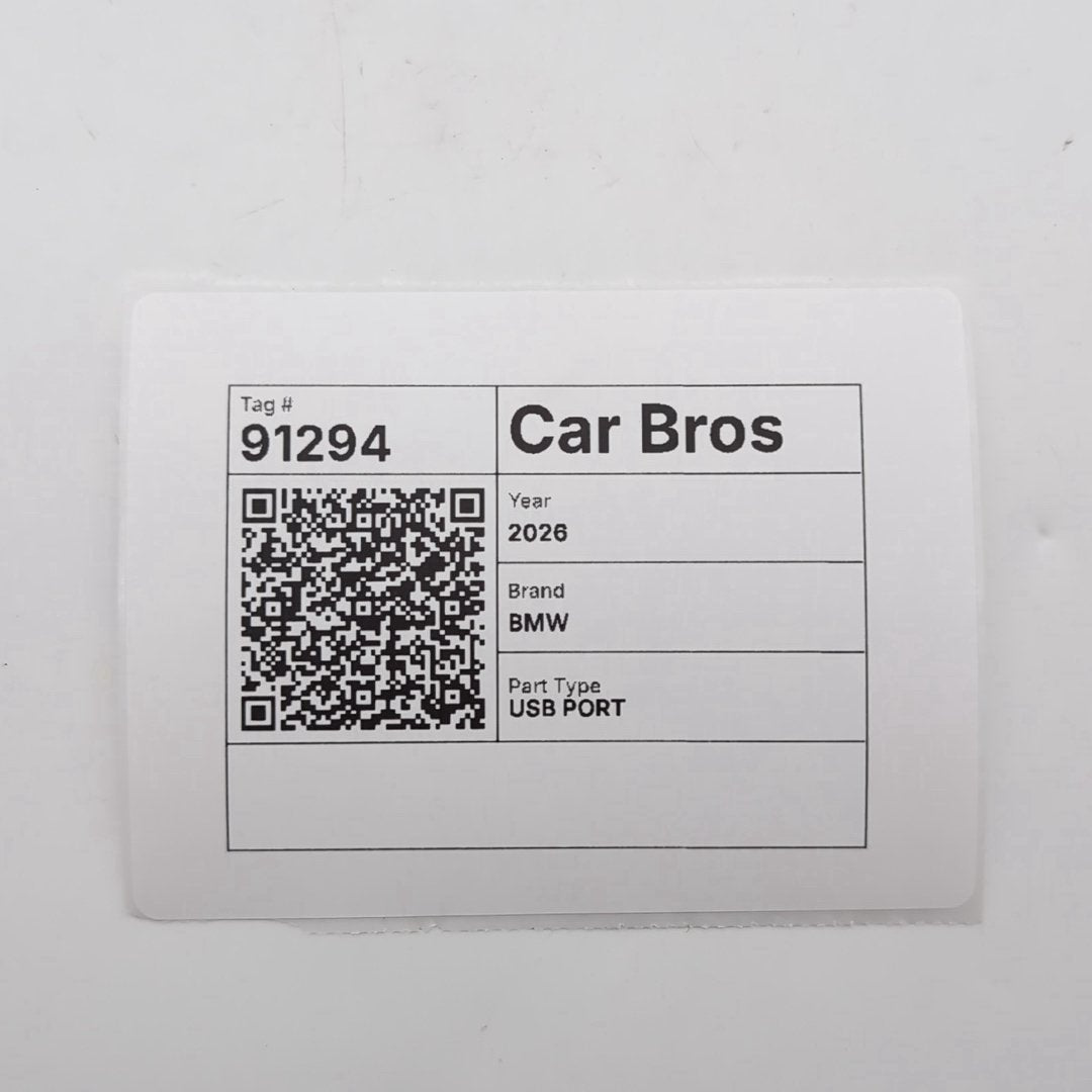 2025 2026 BMW X5 USB Bush Single Socket Port 5B51C72