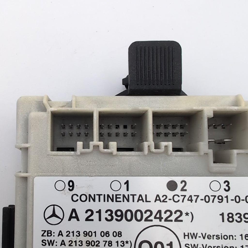 2015 - 21 MERCEDES W213 W205 C E CLS REAR RIGHT DOOR CONTROL MODULE A2139002422