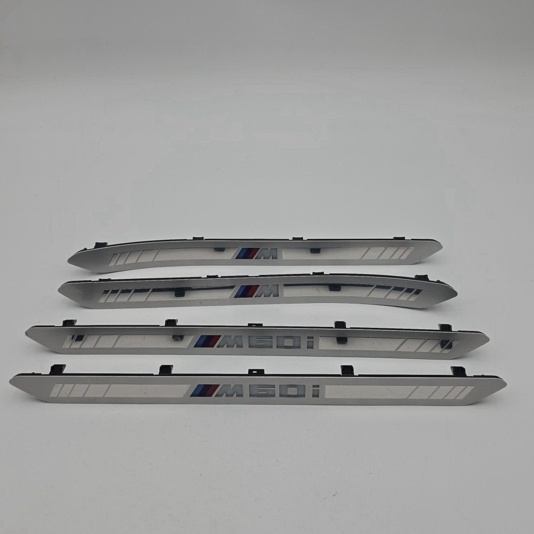 2025 2026 BMW X7 M60i Front Rear Door Sill Scuff Plate 5A60665 8072244 8072243