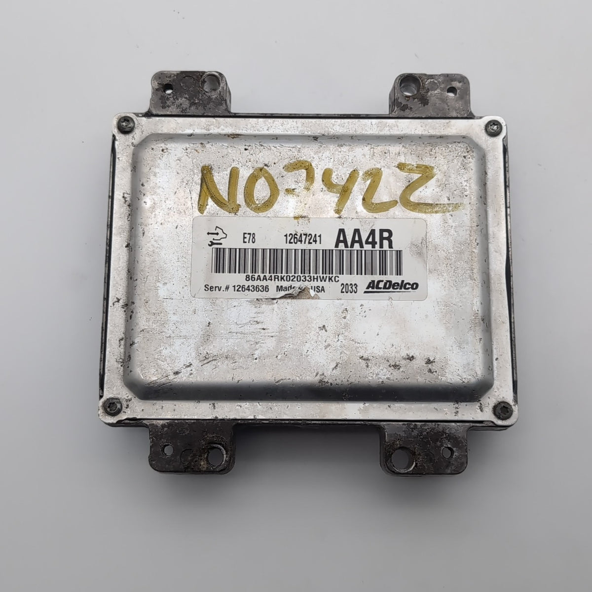 2012 2013 2014 2015 2016 Chevrolet Cruze Engine Control Module E78 12647241
