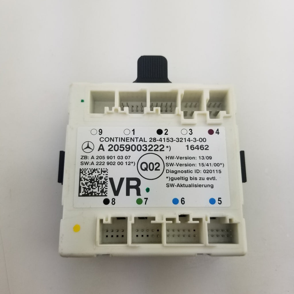 2015- 2019 Mercedes C-CLASS W205 C63 Front Right Door Control Unit A2059003222