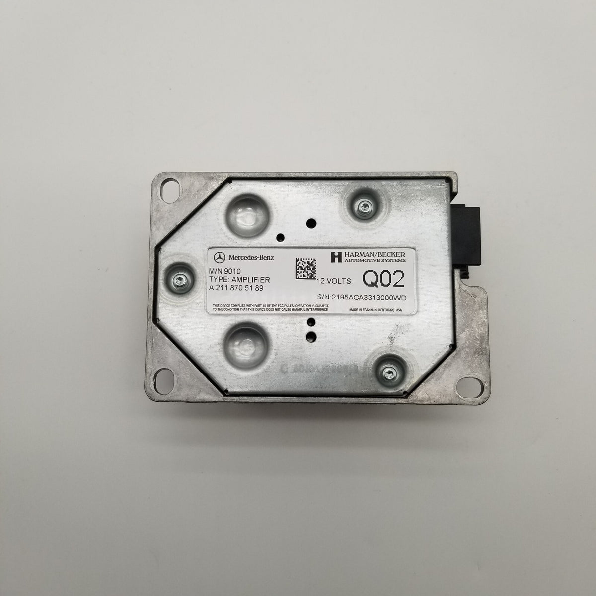2008-2018 Mercedes W211 E350 GL450 R350 Subwoofer Amplifier Harman Becker OEM