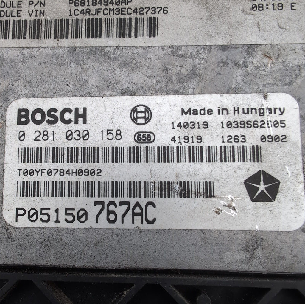 2014- 2018 Jeep Grand Cherokee 3.0L Diesel Engine Control Module 05150767AC