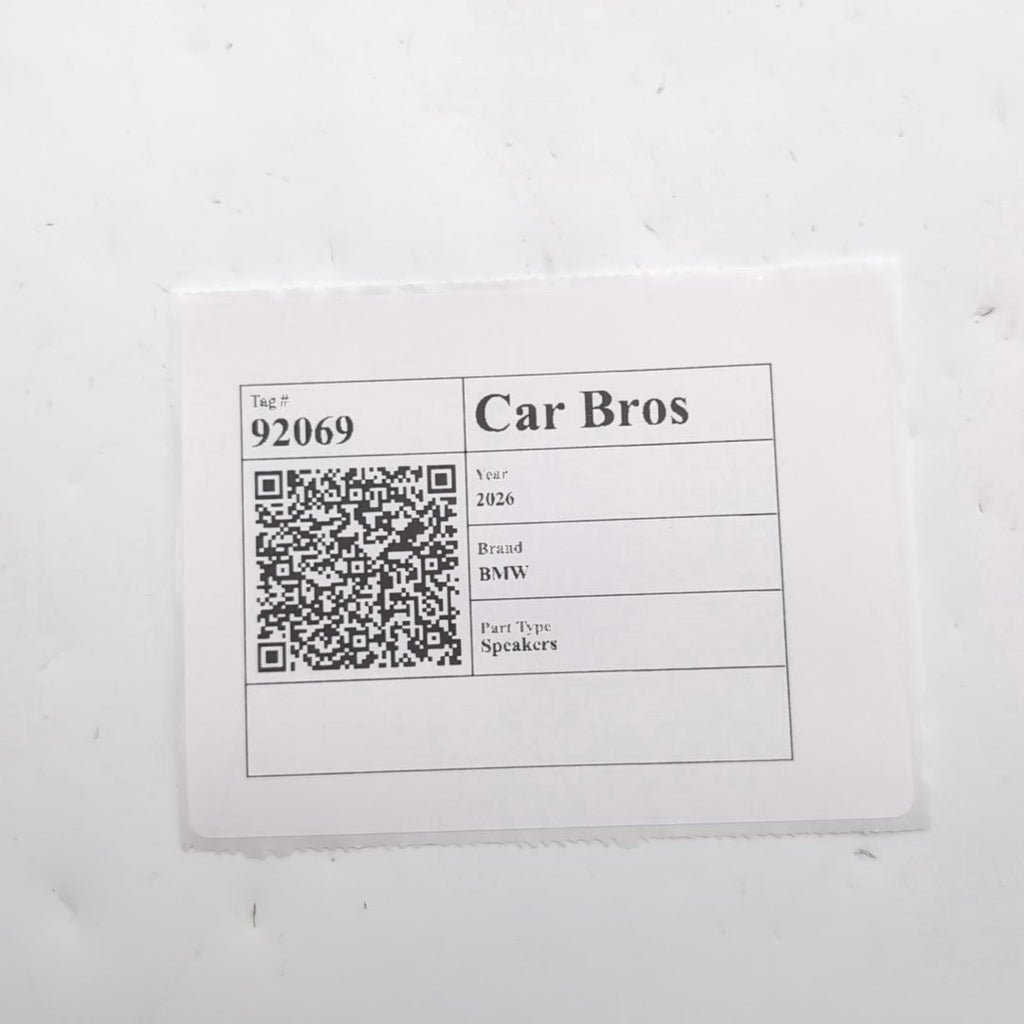 2023 2024 2025 2026 BMW XM X5 X6 X7 Bowers Wilkins Speaker Tweeter 2622773