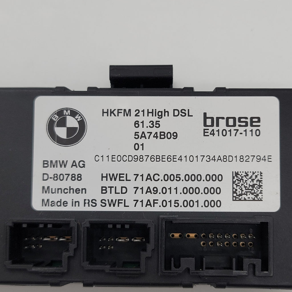 2022 - 2025 BMW iX M5 G61 G99 I20 Tailgate Trunk Lid Decklid Control Module