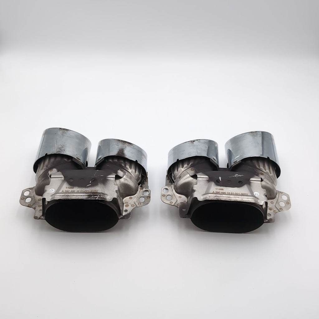 2019 - 2024 Mercedes-Benz X290 AMG Rear Left & Right Exhaust Tip Set OEM