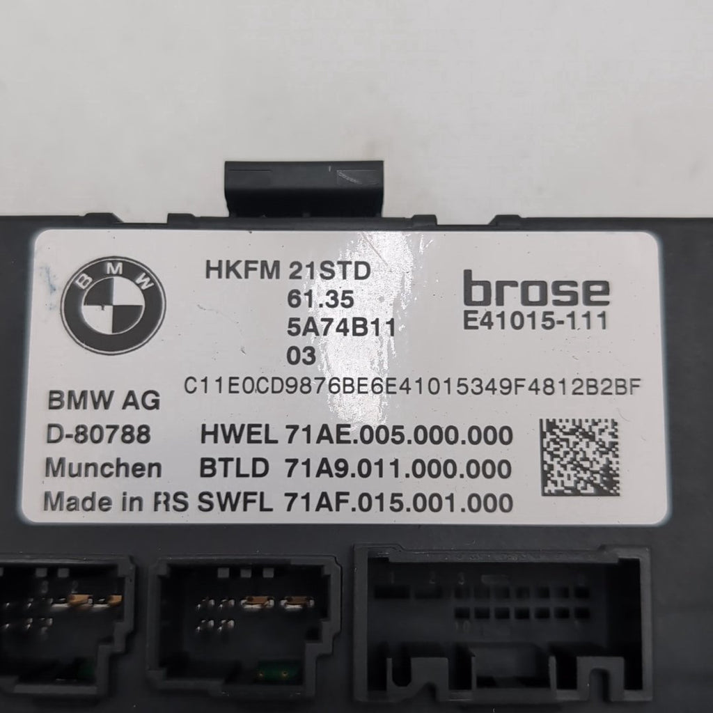 2023 2024 2025 BMW G60 XM X1 X2 X3 Trunk Lid Liftgate Control Module 5A74B11