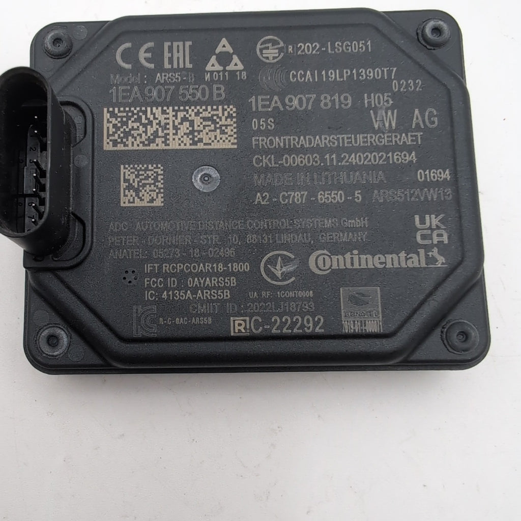 2025 Volkswagen ID Buzz Front Cruise Distance Radar Sensor 1EA907819 1N3907461B