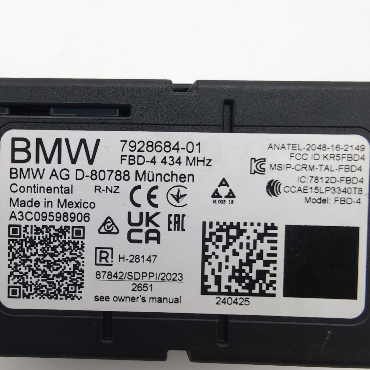 2024 - 2026 BMW G20 G22 G26 G60 X3 X5 X6 X7 Radio Remote Receiver Control Module