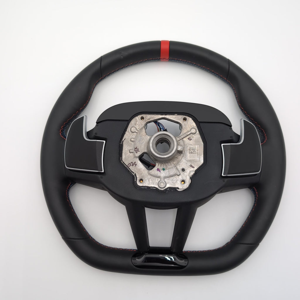 2025 2026 BMW M440i G20 G22 G26 G42 M Sport Flat Bottom Steering Wheel Leather