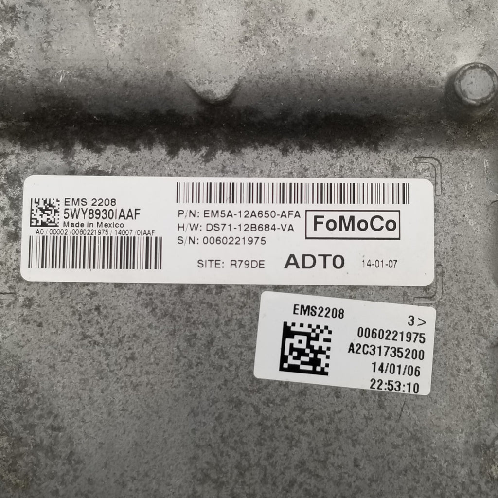 2014 - 2016 Ford C-max Computer Brain Engine Control ECU ECM EBX EM5A12A650AFA