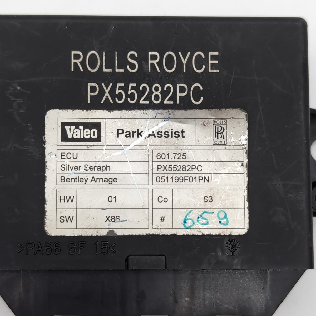 2000 2001 2002 Bentley Arnage Rolls Royce Seraph Park Assist Control Module