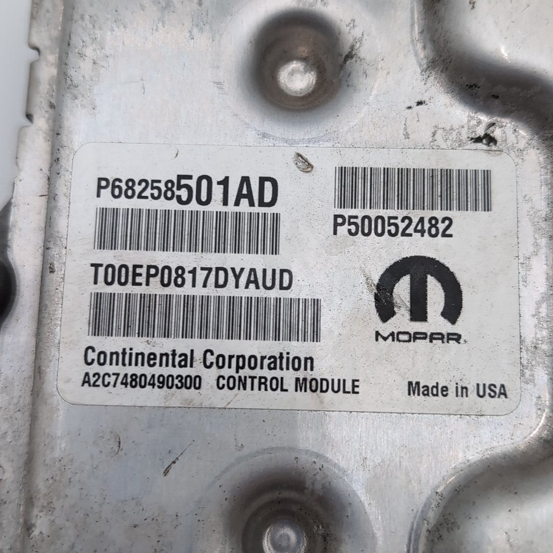 2017 - 2021 Jeep Compass 2.4L Engine Computer Control Module ECU 68258501AD