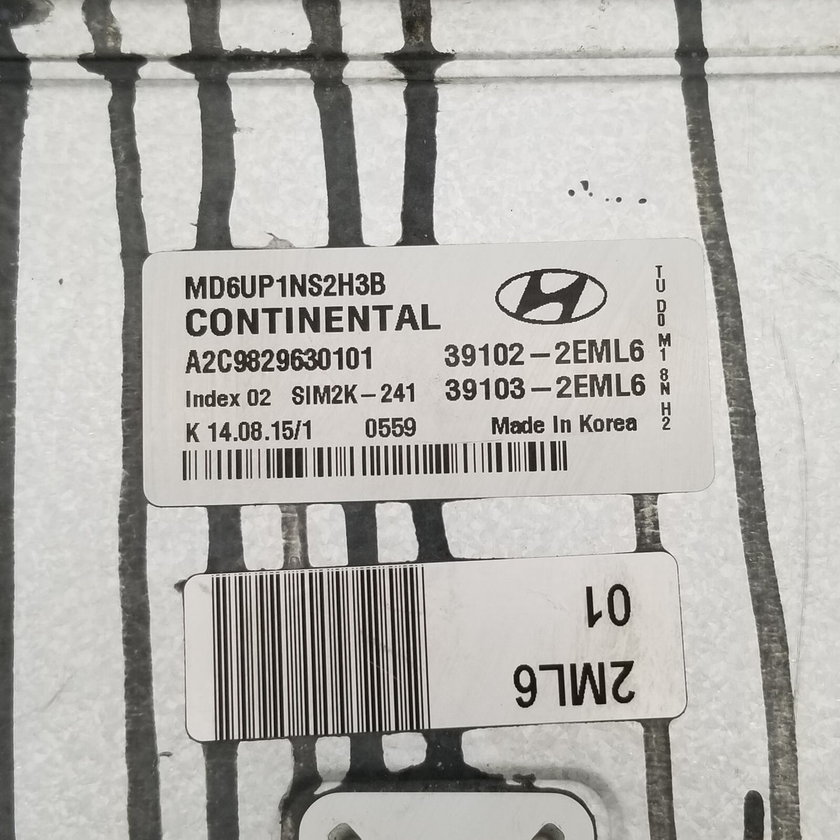 2014 2015 2016 Hyundai Elantra Engine Computer Control Module OEM 391022EML6