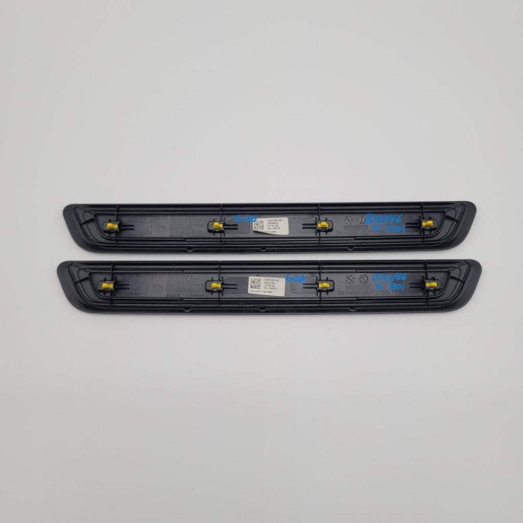 2019 - 2025 BMW G20 G21 G26 Front Left Right Door Trim Molding Sill Set 7407387