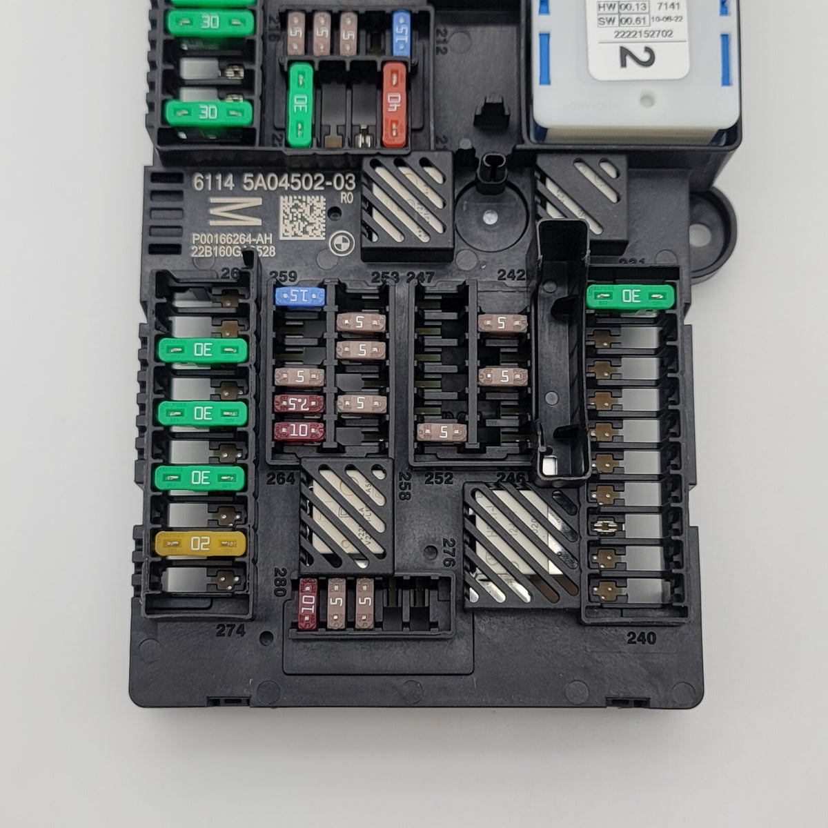 2018- 2023 BMW X4 X3 G02 G01 FUSE BOX REAR CONTROL SWITCH 5A04502 8795478 OEM