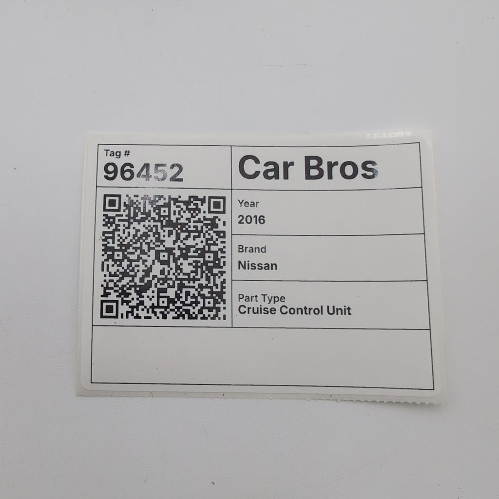 2015 2016 2017 Nissan Sentra Cruise Control Distance Radar Sensor 284384AF2A
