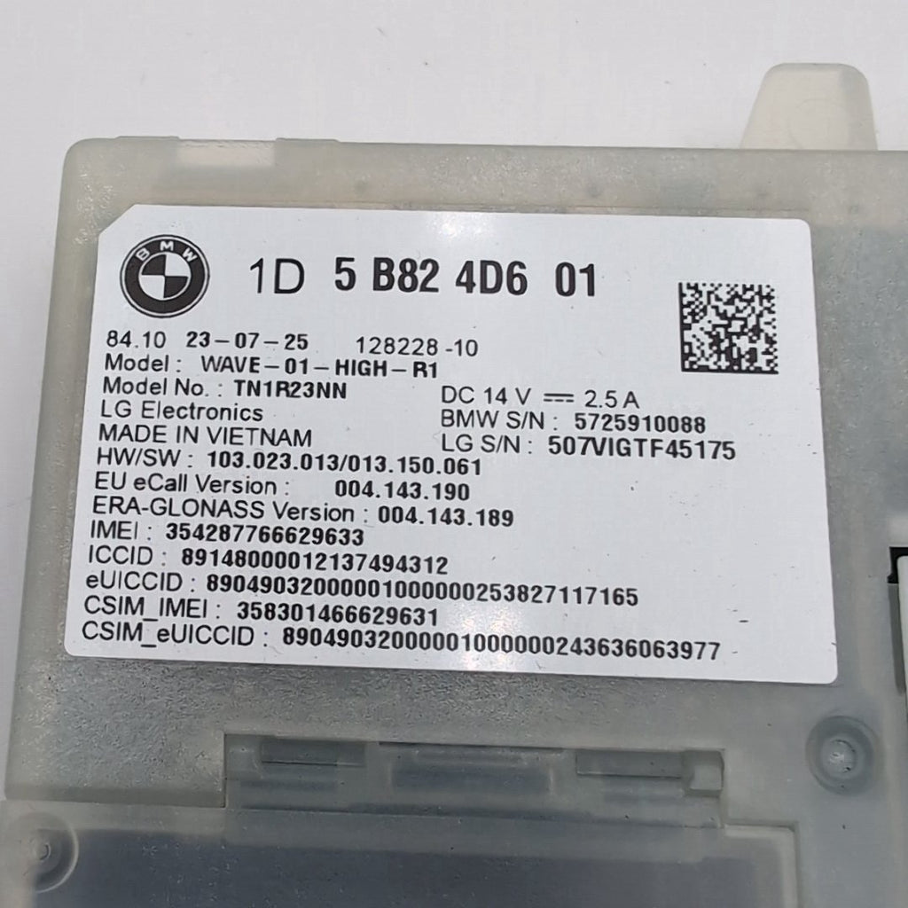 2023 - 2026 BMW G20 G60 X3 X5 X6 M3 M4 Antenna Telematics Control Module 5B824D6