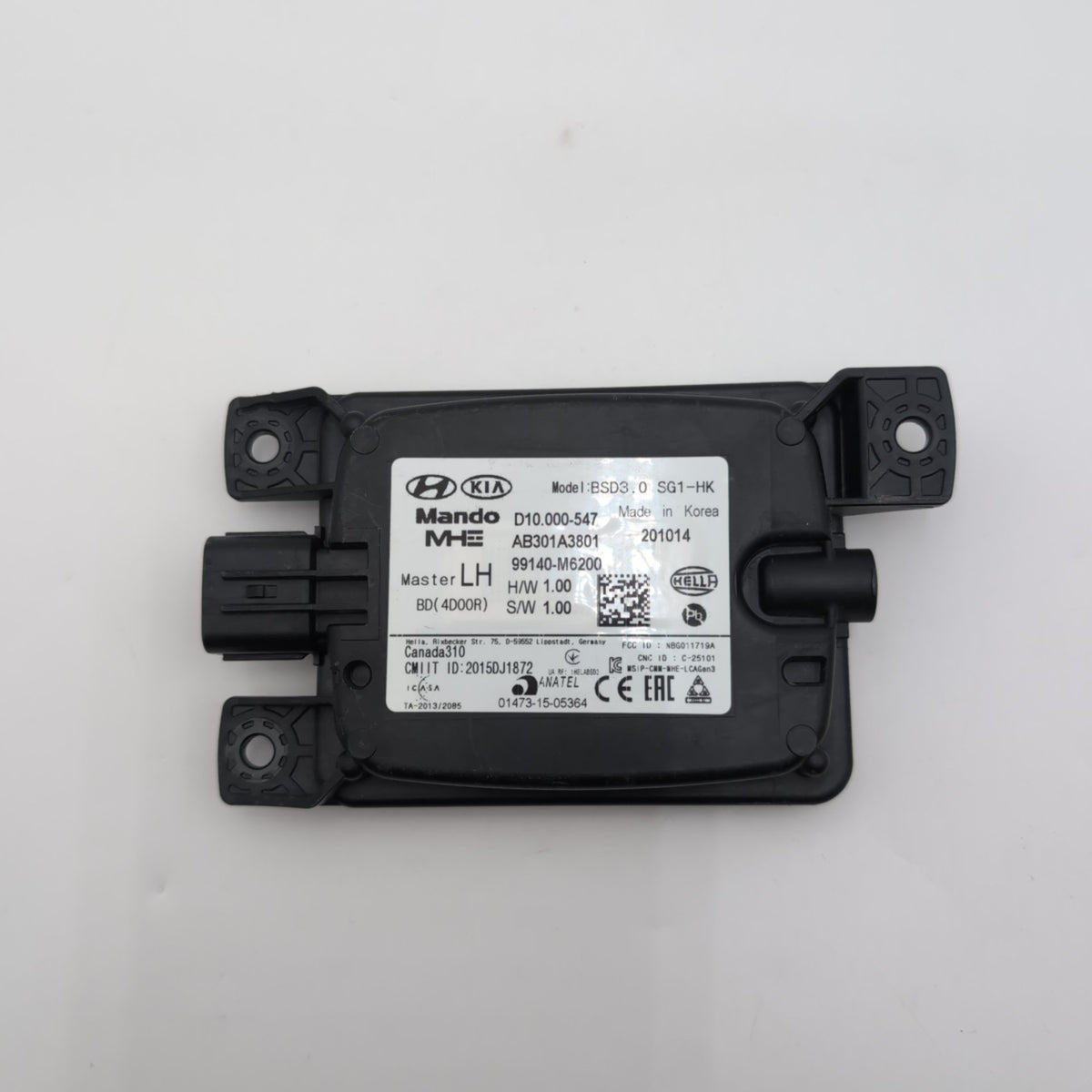 2019 2020 2021 Kia Forte LH Master Rear Left Blind Spot Radar Sensor 99140-M6200