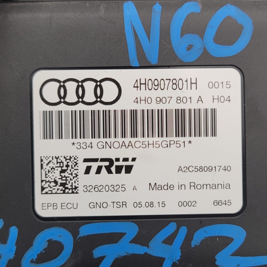 2011- 2017 AUDI A6 A7 A8 ELECTRIC PARKING BRAKE CONTROL MODULE 4H0907801E OEM